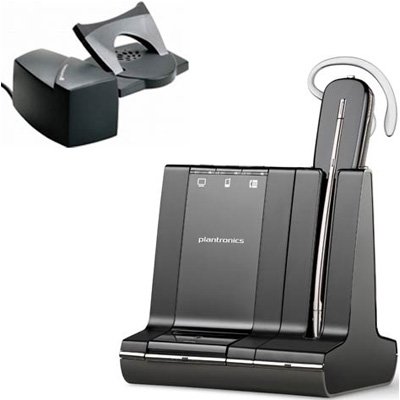 Plantronics W740/HL10 Savi Convertible Wireless Headset with Lifter