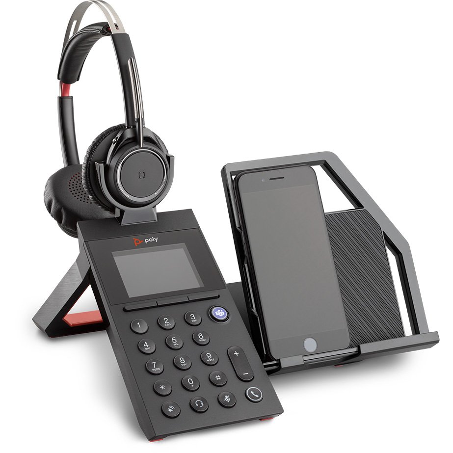 Use Poly Elara 60 Series to customize settings and update firmware - Smartphone not included.