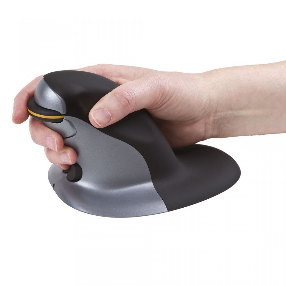 Posturedepot Penguin 3-in-1 Ambidextrous Vertical Wireless Mouse