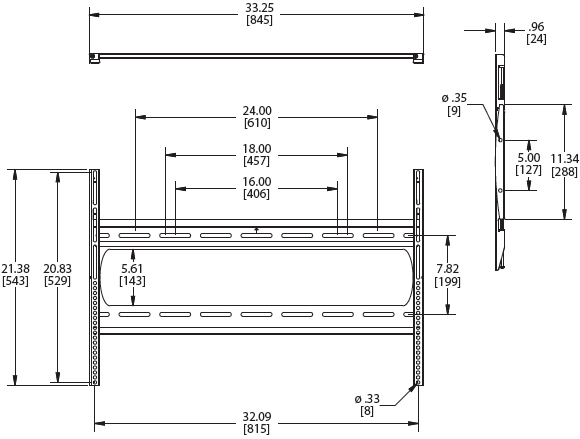 Premier Mounts P4263F Low-Profile for Flat Panel Wall Mount