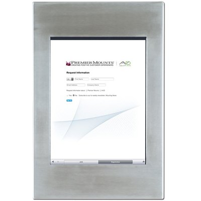 Premier IPM-700 Protected Fully Enclosed Mounting Frame for iPad in stainless steel