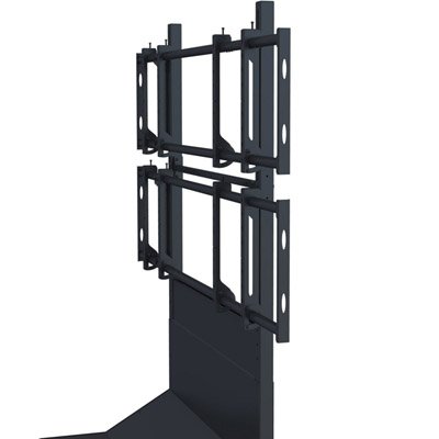 Side View of Premier MVWC-2X2 Universal Mobile 2x2 Video Wall Cart for 45