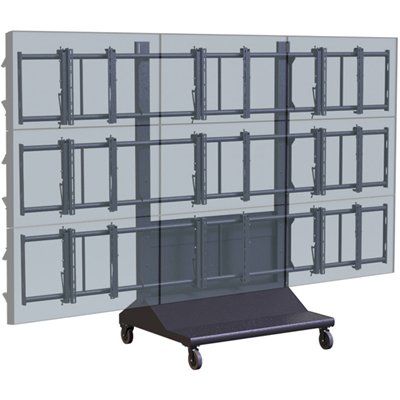 Premier MVWC-3X3 Mobile 3x3 Video Wall Cart