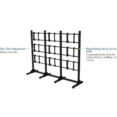 Premier MVWS-3x3-46 Modular 3x3 Video Wall Stand for 46