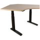 SIS SURF2 Electric 2-Leg Corner Height Adjustable Office Table and Ergonomic Desk  