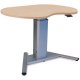 SIS Move Spring Single Surface Kidney Organic Adjustable Table and Ergonomic Desk