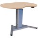 SIS Move Spring Single Surface Kidney Organic Adjustable Table and Ergonomic Desk
