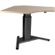 SIS Move Electric Single Surface 90 degree Corner V-Base Height Adjustable Table
