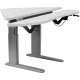 SIS Xtreme Electric Corner Duplex Bilevel Surface Height Adjustable Ergonomic Table