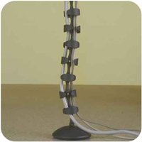 SIS 3830 Vertical Spine Wire Management (3.5" x 3.5") Black