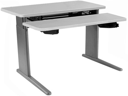 SIS Xtreme Electric Duplex Bi-level Height Adjustable Table and Ergonomic Desk