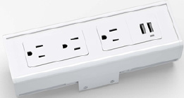 SECL-3-USB-GW72 - 3 power outlets and 2 USB ports