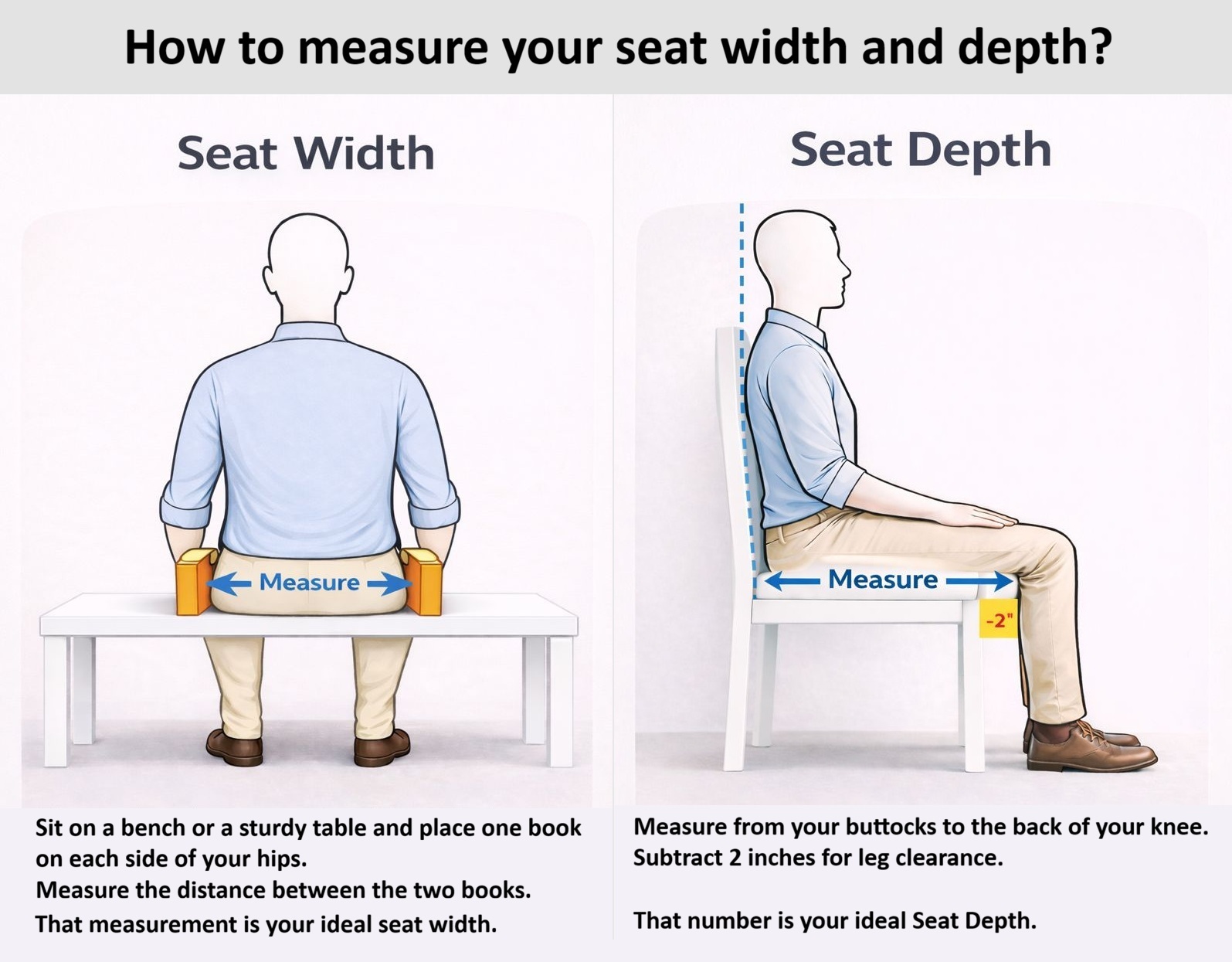 Seat Width and Depth Measurement