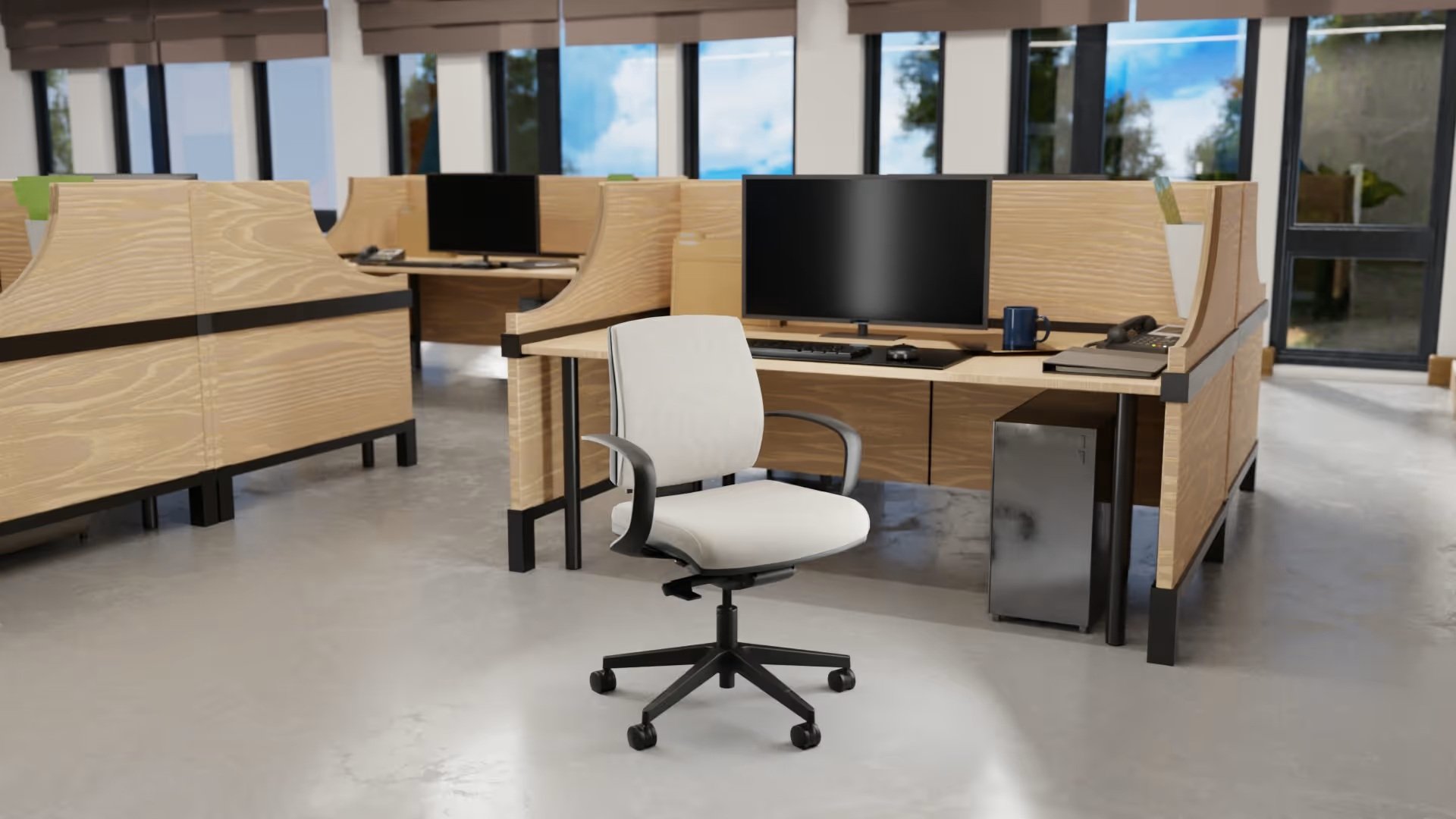 Sitmatic AutoSit Mid Back Task Chair - ASU2
