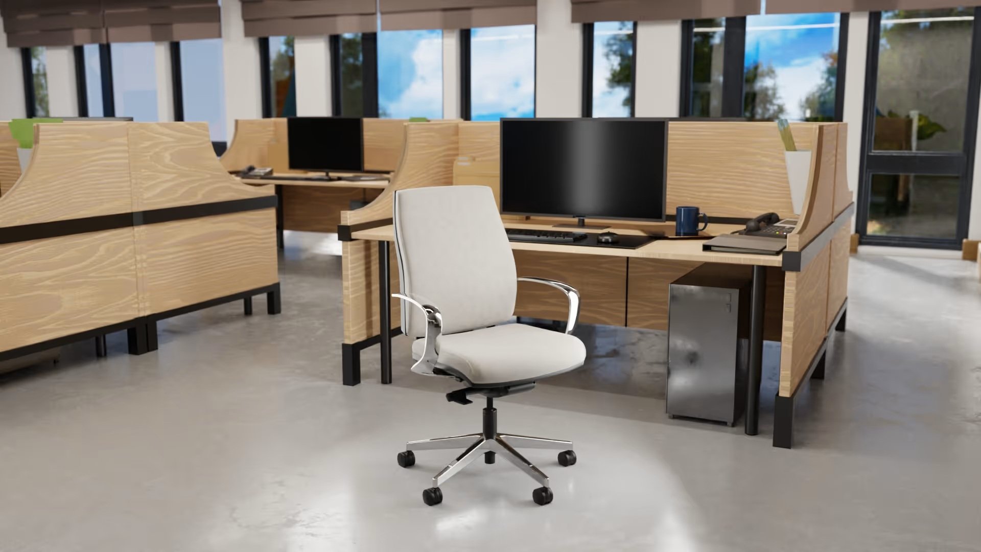 Sitmatic AutoSit Standard Back Task Chair - ASU3