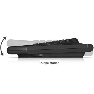 Smartfish K2418B ErgoMotion Ergonomic Engage Keyboard with Anti-Fatigue Comfort Motion