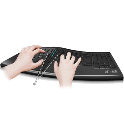 Smartfish K2418B ErgoMotion Ergonomic Engage Keyboard with Anti-Fatigue Comfort Motion