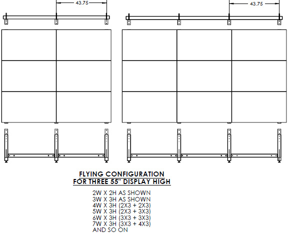 Technical Drawing for Premier MVWS-3X3-55H Header Only