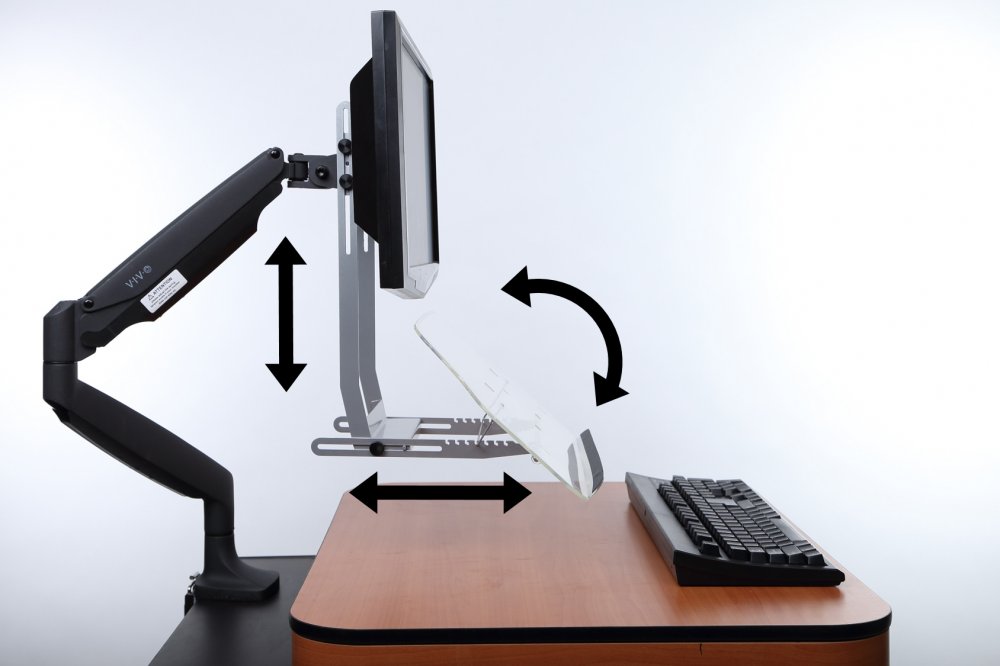 VuRyte Ergonomic In-Line Document Copy Holder - VUR 79GR