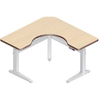 WorkRite Sierra Electric Cockpit Corner Height Adjustable 3 Legs Workstation