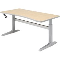 Workrite Sierra Crank Rectangular Concave Front (22-34") Height Adjustable Table / Desk