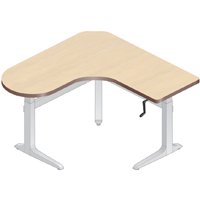 Workrite Sierra Crank Peninsula Dual Depth (22-34") Height Adjustable Workcenters