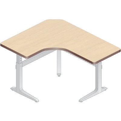 Workrite Sierra Pin Offset Corner Left or Right 3 Legs (22-34