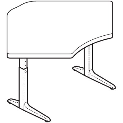 WorkRite Sierra HX Pin Equal Corner 2 Legs Height Adjustable Workcenter