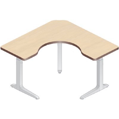 WorkRite Sierra HX Pin Cockpit Corner 3 Legs Height Adjustable Workcenter