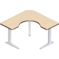 WorkRite Sierra HX Pin Cockpit Corner 3 Legs Height Adjustable Workcenter