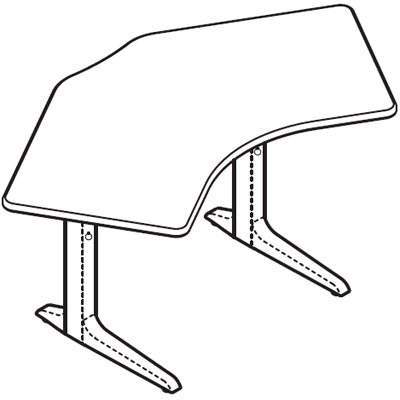WorkRite Sierra HX Pin 120 Degree 2 Legs Height Adjustable Workcenter
