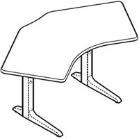 WorkRite Sierra HX Pin 120 Degree 2 Legs Height Adjustable Workcenter