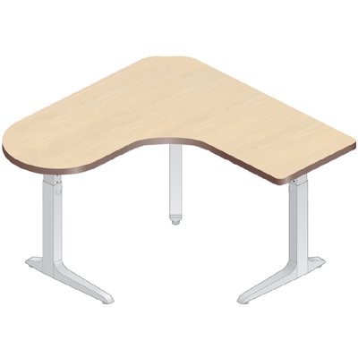 WorkRite Sierra HX Pin Peninsula 3 Legs Left or Right Height Adjustable Workcenter