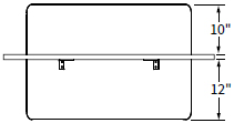 Technical Drawing for Workrite SM-FAB Fabric Privacy & Modesty Panel