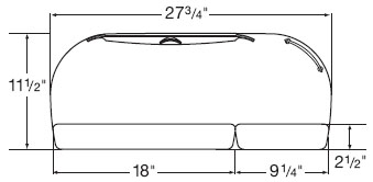 Diagram for WorkRite UB487-25 or CB487-25 Split-Pad Universal Adjustable Keyboard Platform