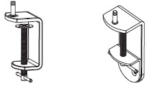 Workrite Astra C-Clamp and two Piece Clamp Mounts