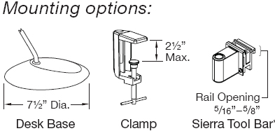 Workrite Soleil SOL Mounting Options