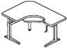 Sierra Crank Offser Corner Keyboard Cutout Right