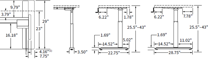 Sierra HXL Crank Dimensions