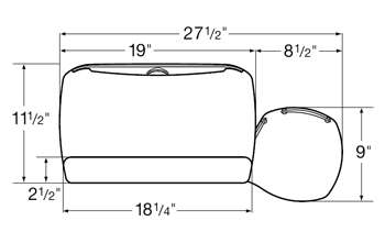 Diagram for WorkRite 2110RL Advantage Single Mouse Under Keyboard Platform