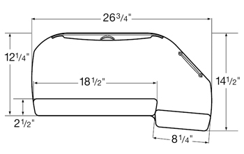 Diagram for WorkRite UB317RL-25 or CB317RL-25 Combo Reversible Platform