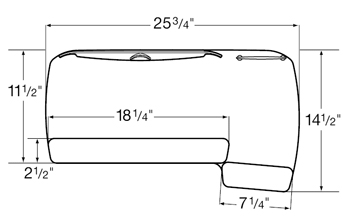 Diagram forWorkRite UB383RL-25 or CB383RL-25 Combo Reversible Platform