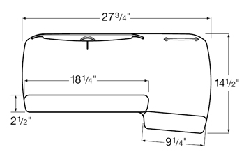 Diagram for WorkRite UB386RL-25 or CB386RL-25 Combo Reversible Platform