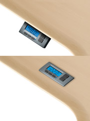 Exclusive backlit LCD control panel