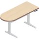 WorkRite Sierra Electric Peninsula Left or Right Height Adjustable Desk / Table
