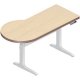 WorkRite Sierra Electric P Peninsula Left or Right 2 LegsHeight Adjustable Desk / Table