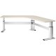 WorkRite Sonoma Basic Offset Corner Keyboard Cutout Adjustable Workcenter DISCONTINUED