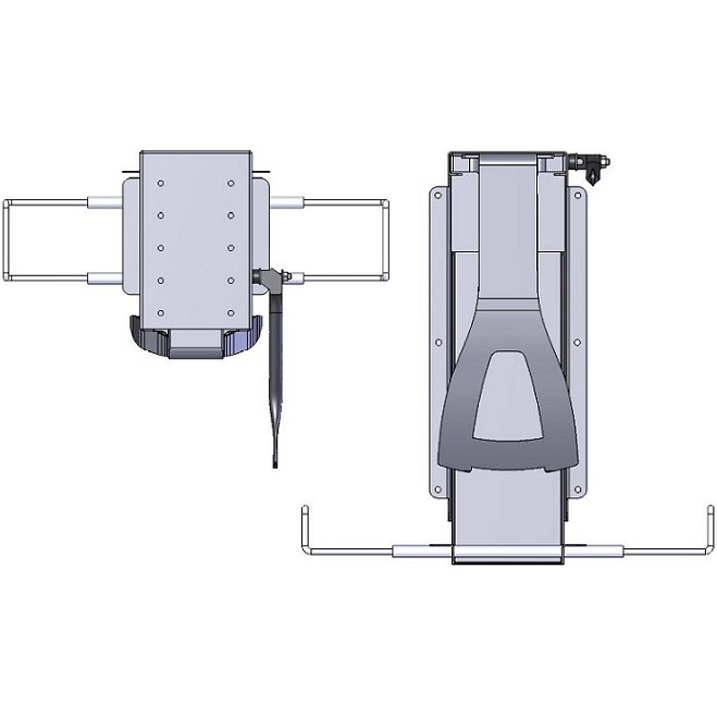 Workrite 902 Locking Vertical CPU Holder