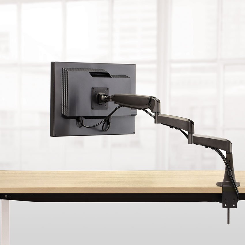 Workrite PA1500-DB-B or PA1500-DB-S Poise Extended Monitor Arm