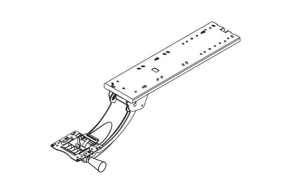 WorkRite Pinnacle AD Value Keyboard Arm with 22" Track 3177-22N